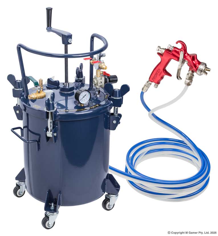 1.5mm 20 Ltr Pressure Feed Spray Gun System